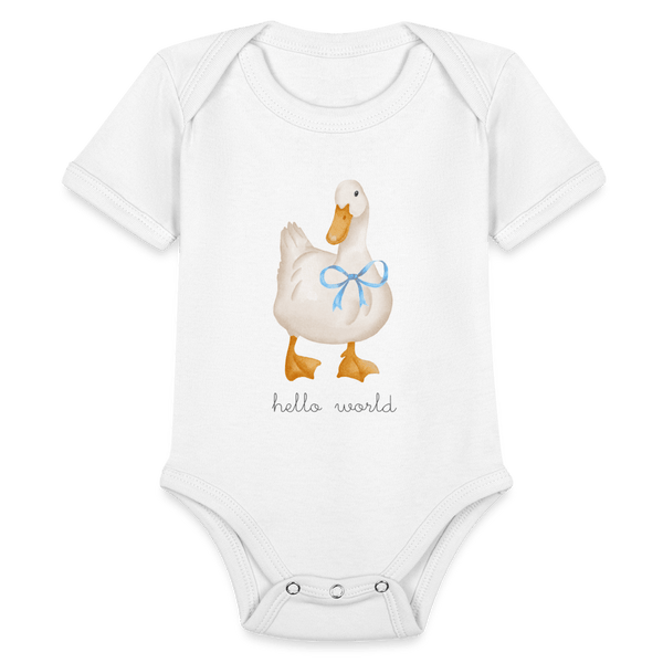 Blue Ribbon Ducky - white