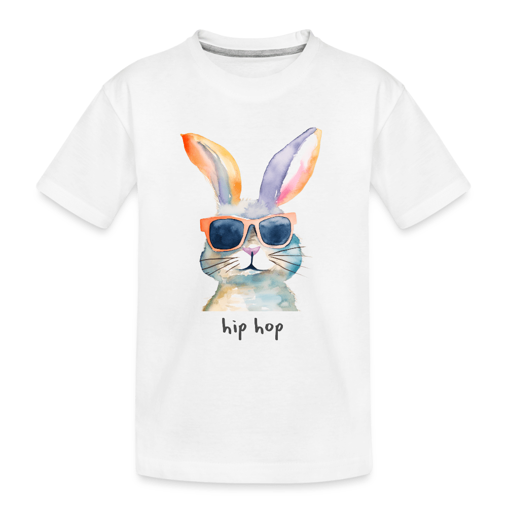 Cool Hip Hop Bunny - white