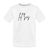 Cursive Lil Sis Tee - white
