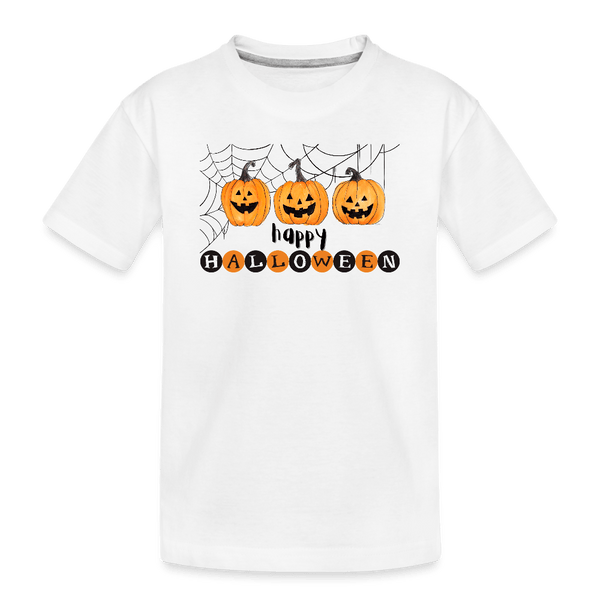 Todler Happy Halloween - white