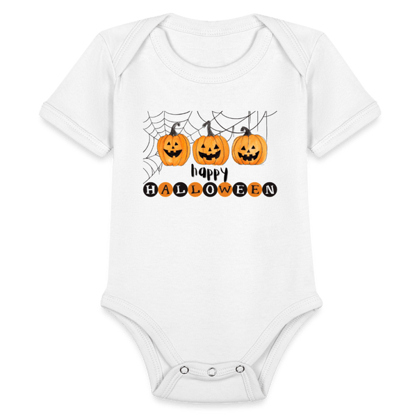 Happy Pumkins Bodysuit - white