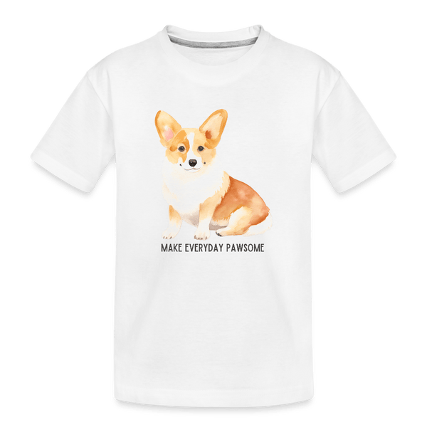 Pawsome Corgi - white