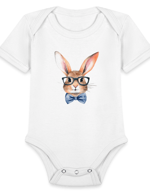 Bow Tie Bunny - white