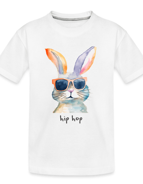 Cool Hip Hop Bunny - white