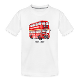 Double Decker Bus - white