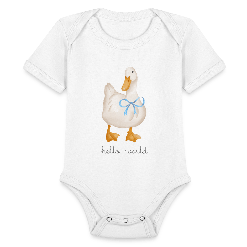 Blue Ribbon Ducky - white
