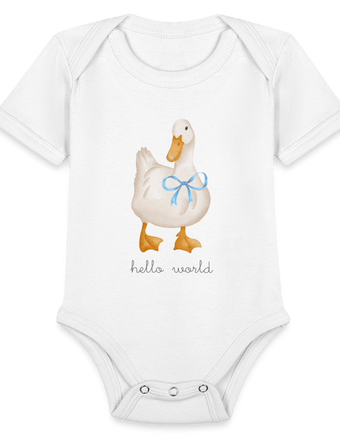 Blue Ribbon Ducky - white