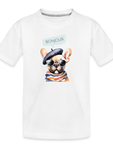 Bonjour Shirt - white