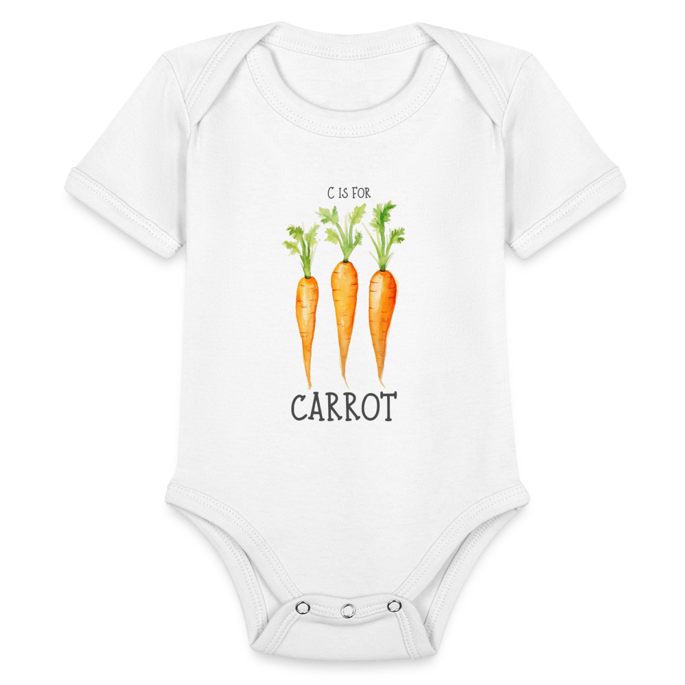 C for Carrot - white
