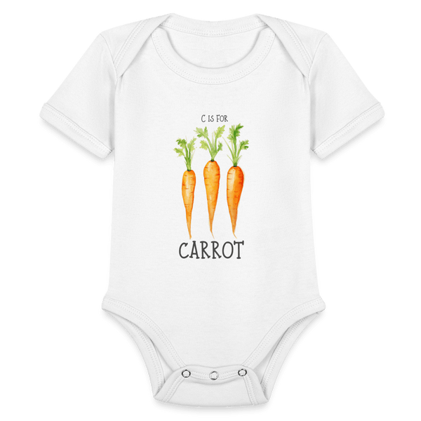 C for Carrot - white