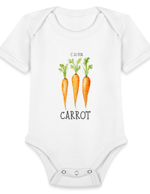 C for Carrot - white