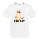 Cat in Shades - white