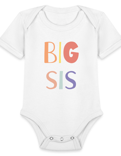 Colorful Big Sis - white