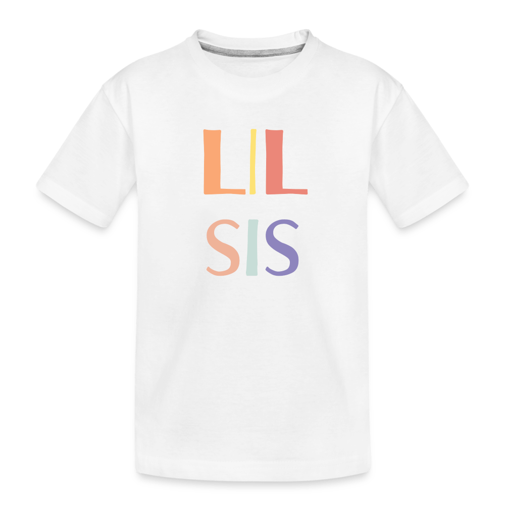 Colorful Lil Sis Tee - white