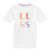 Colorful Lil Sis Tee - white
