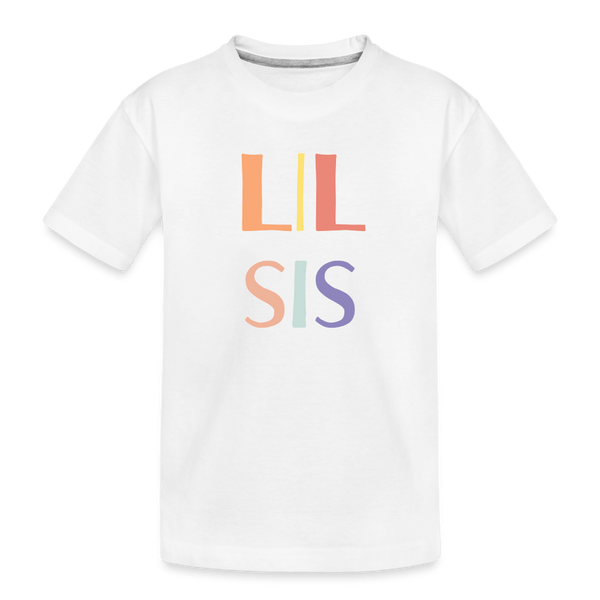 Colorful Lil Sis Tee - white