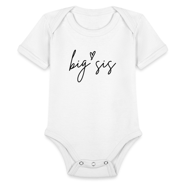 Cursive Big Sis - white