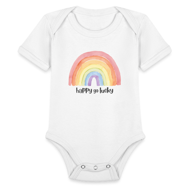 Happy Go Lucky Baby - white