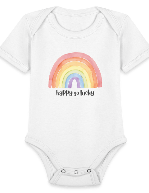 Happy Go Lucky Baby - white