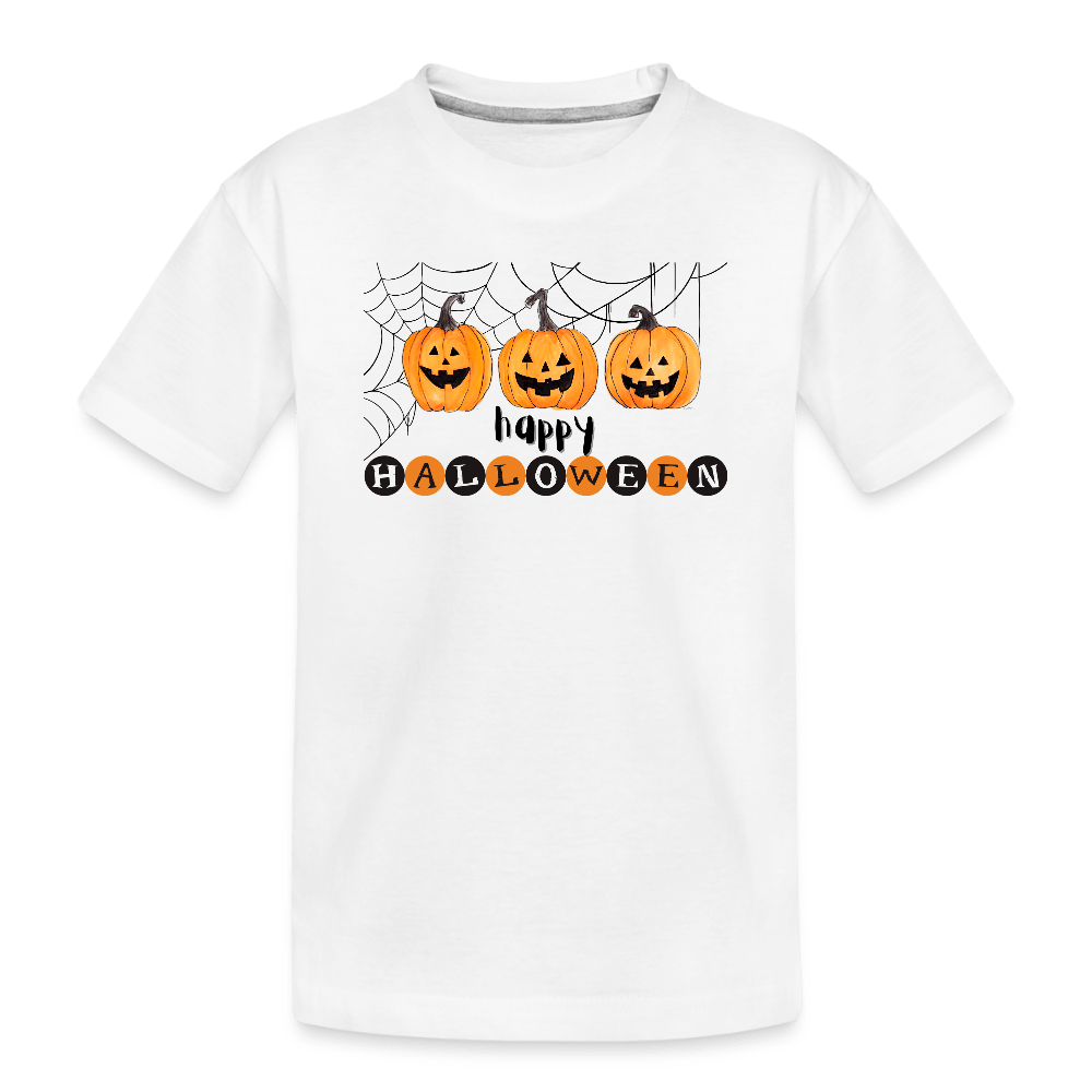 Todler Happy Halloween - white