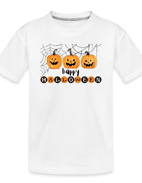 Todler Happy Halloween - white