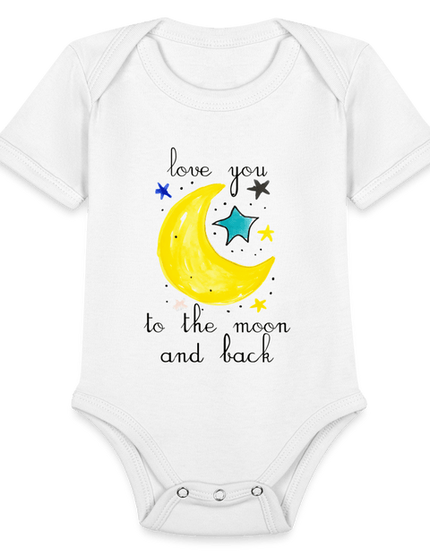 Love You to the Moon - white