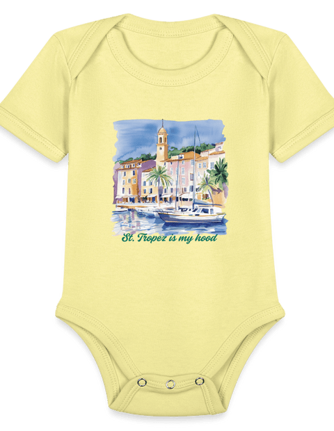St. Tropez is my hood - washed yellow