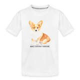 Pawsome Corgi - white