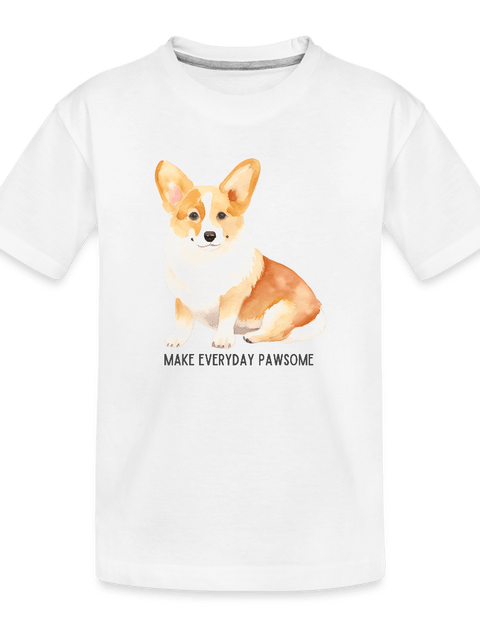 Pawsome Corgi - white