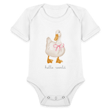 Pink Ribbon Ducky - white
