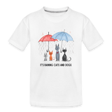 Rainy Day Cats - white