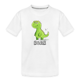 Green Dino - white