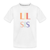 Colorful Lil Sis Tee - white