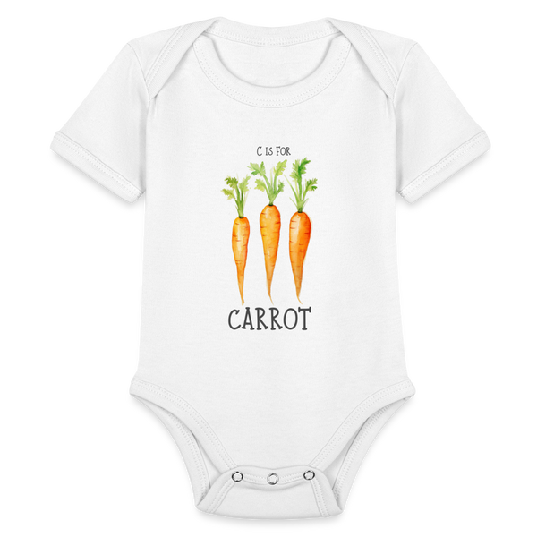 C for Carrot - white